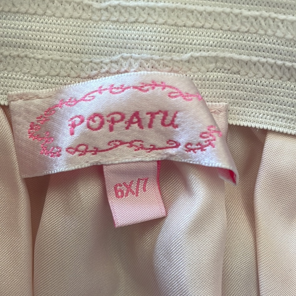 POPATU Girl’s Satin Bow Tulle Skirt - Picture 3 of 3